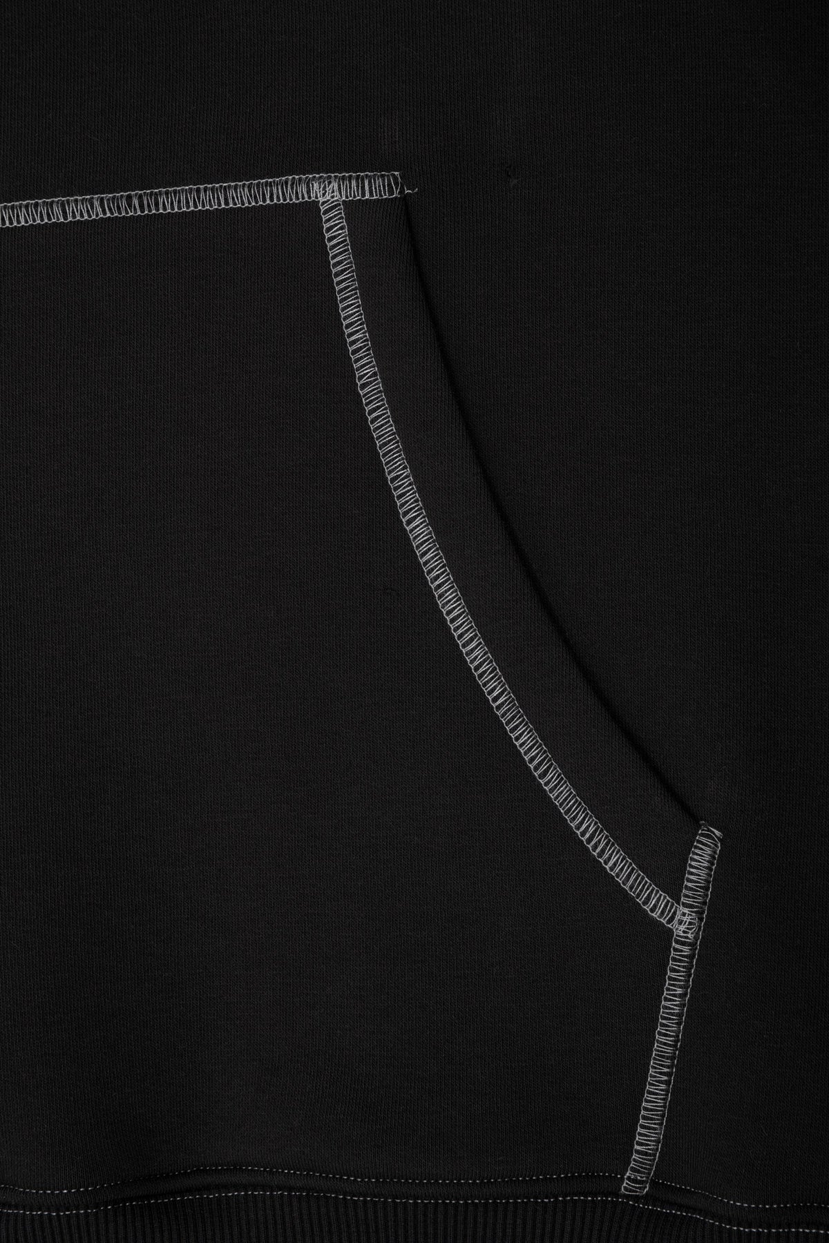 Contrast Logo Zip Hoodie