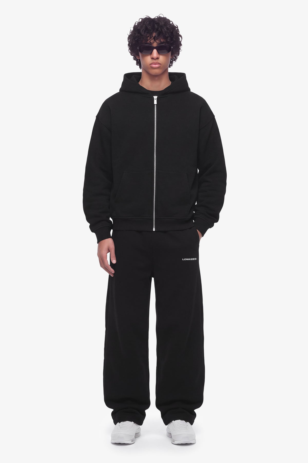 Heavy Blank Zip Hoodie